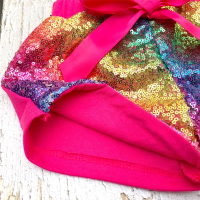 Meisjes korte broek - Regenboog