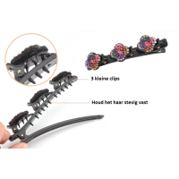 Haarclip - Dubbele bloem