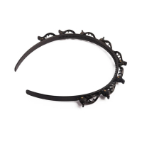 Diadeem met clips - Zwart