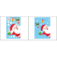 Kerst raamstickers - Set 1