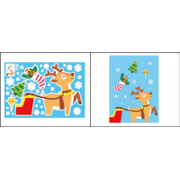 Kerst raamstickers - Set 1