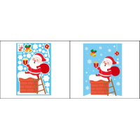 Kerst raamstickers - Set 1