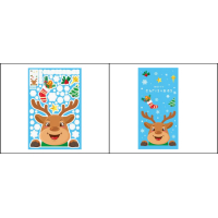 Kerst raamstickers - Set 2
