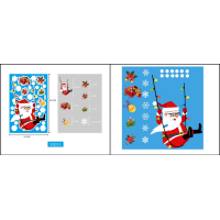 Kerst raamstickers - Set 3