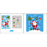 Kerst raamstickers - Set 3