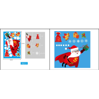 Kerst raamstickers - Set 3