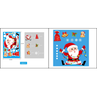 Kerst raamstickers - Set 3