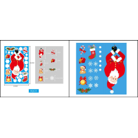 Kerst raamstickers - Set 3