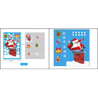 Kerst raamstickers - Set 3