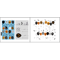 Halloween raamstickers - Set 4