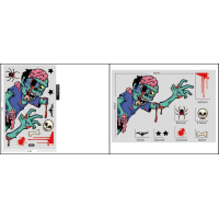 Halloween raamstickers - Set 2