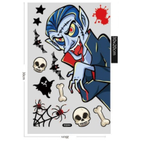 Halloween raamstickers - Set 2