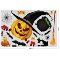 Halloween raamstickers - Set 4