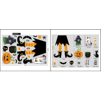 Halloween raamstickers - Set 4