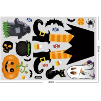Halloween raamstickers - Set 4