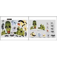 Halloween raamstickers - Set 4