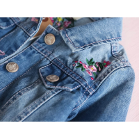 Spijkerjas - Bloemen