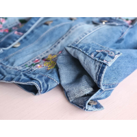 Spijkerjas - Bloemen