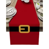 Tafelloper met placemats - Santa Claus