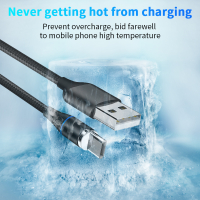 Magnetische oplaad & data kabel - 1m - 3 in 1 Lightning/Type-C/Micro
