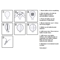 LED Ballon - Rood