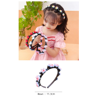 Diadeem met clips - Gekleurde Bloemen