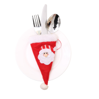 Kerst bestekhouders - Kerstmuts Kerstman/Sneeuwpop