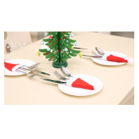 Kerst bestekhouders - Kerstmutsjes (gepersonaliseerd)