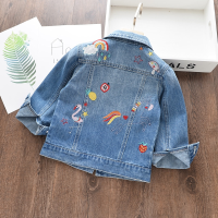 Spijkerjas - Unicorn/Regenboog