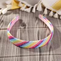 Diadeem - Regenboog (donker)