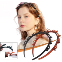 Diadeem met clips - Zwart