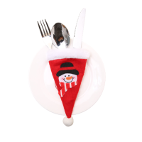 Kerst bestekhouders - Kerstmuts Kerstman/Sneeuwpop