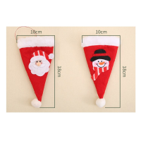 Kerst bestekhouders - Kerstmuts Kerstman/Sneeuwpop