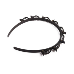 Diadeem met clips - Zwart