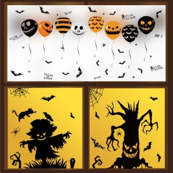 Halloween raamstickers - set 7