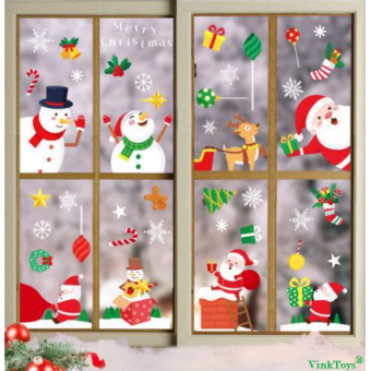 Kerst raamstickers - Set 1