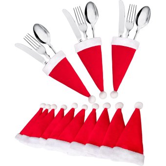 10x Kerst Bestekhouder