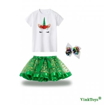 Kerst tutu set - Groen