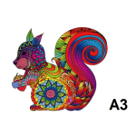 Houten Puzzel - Eekhoorn A3