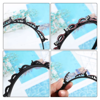 Diadeem met clips en Strass steentjes - Blauw