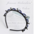 Diadeem met clips en Strass steentjes - Blauw