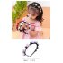 Diadeem met clips - Regenboog Bloemen