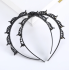 Diadeem met clips - Zwart