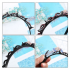 Diadeem met clips en Strass steentjes - Wit
